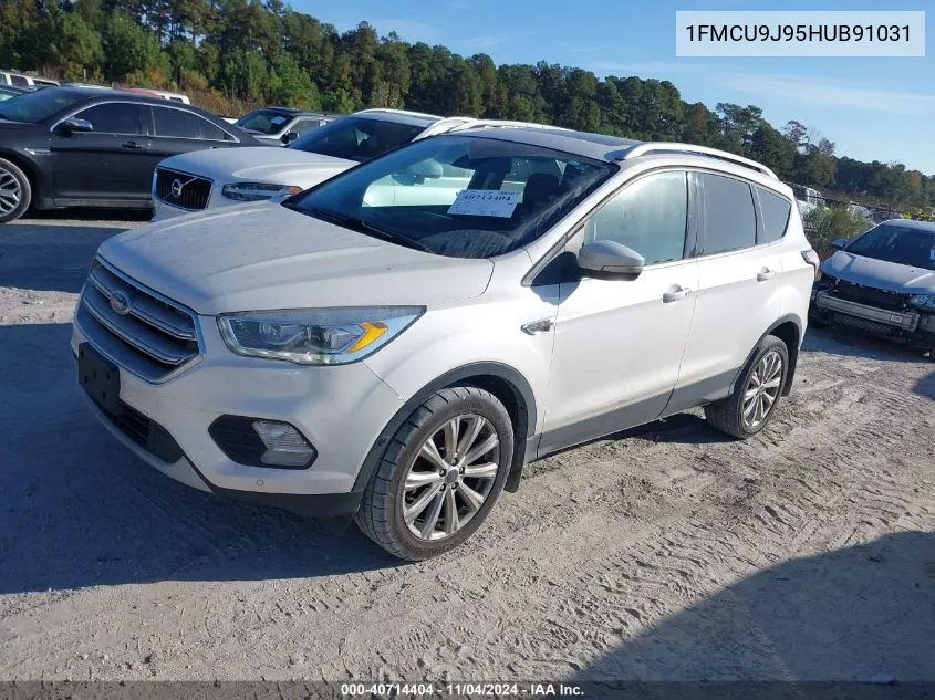 2017 Ford Escape Titanium VIN: 1FMCU9J95HUB91031 Lot: 40714404