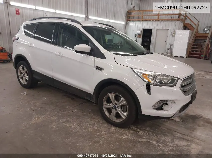 2017 Ford Escape Se VIN: 1FMCU9GD1HUD92727 Lot: 40717079