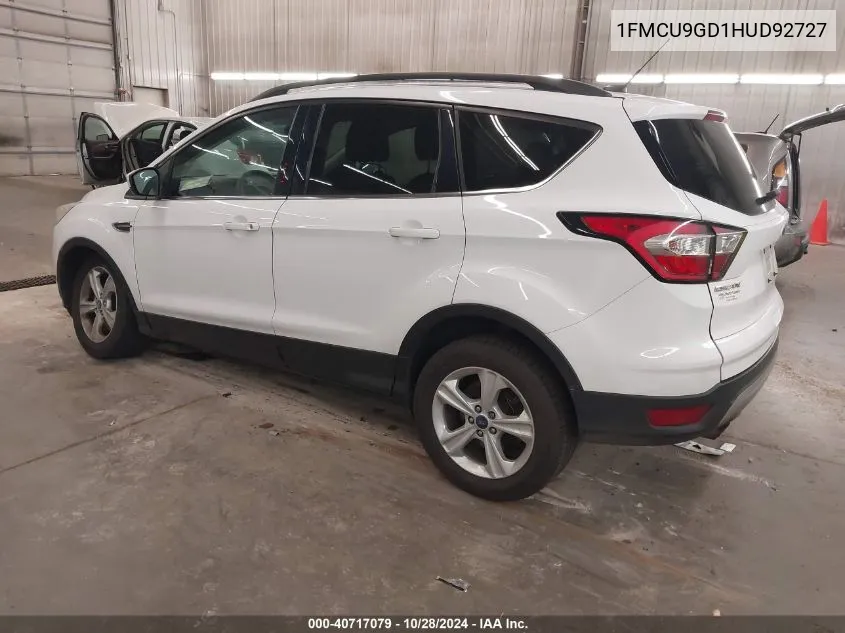 2017 Ford Escape Se VIN: 1FMCU9GD1HUD92727 Lot: 40717079