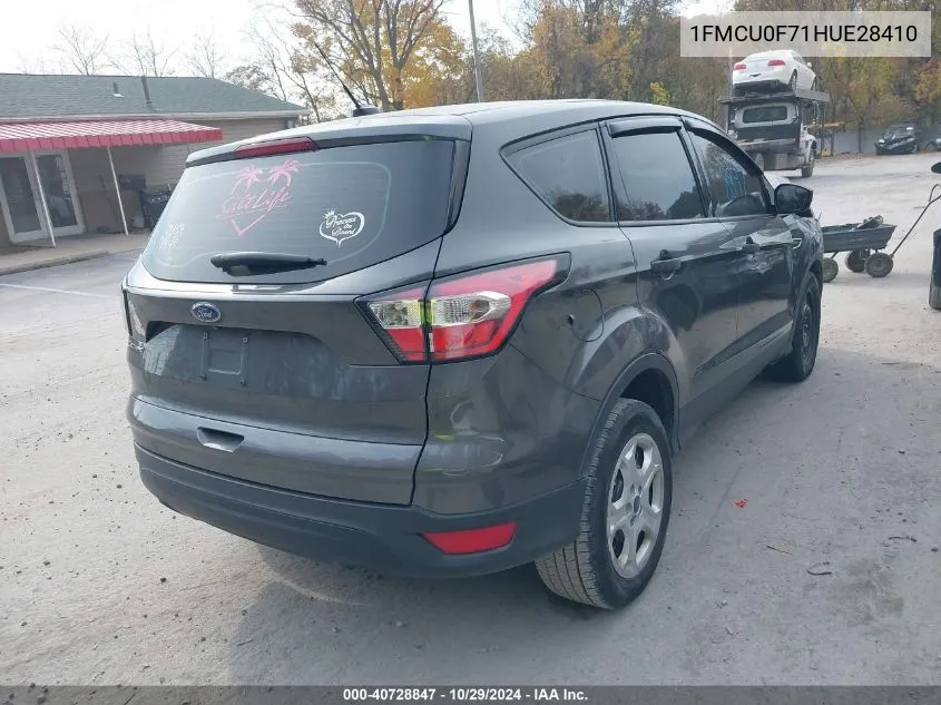 2017 Ford Escape S VIN: 1FMCU0F71HUE28410 Lot: 40728847