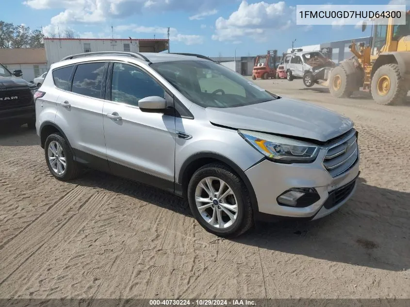 2017 Ford Escape Se VIN: 1FMCU0GD7HUD64300 Lot: 40730224