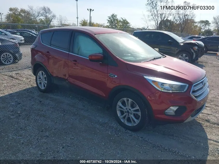 2017 Ford Escape Se VIN: 1FMCU9GD7HUF03300 Lot: 40730742