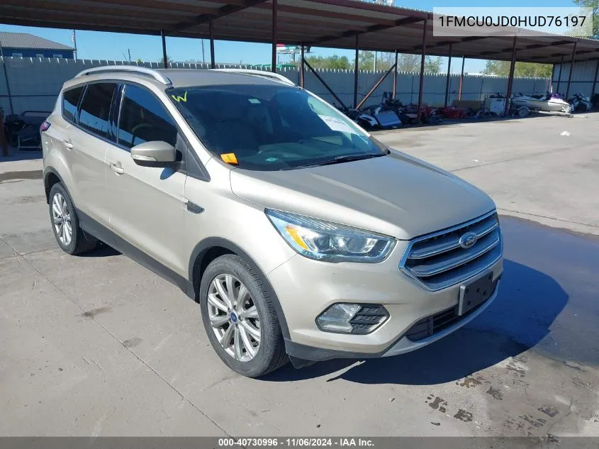 2017 Ford Escape Titanium VIN: 1FMCU0JD0HUD76197 Lot: 40730996