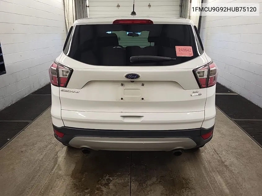 2017 Ford Escape Se VIN: 1FMCU9G92HUB75120 Lot: 40733544