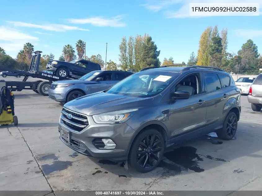 2017 Ford Escape Se VIN: 1FMCU9G92HUC02588 Lot: 40741697