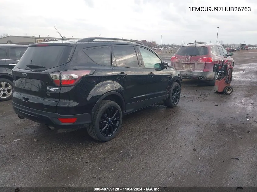 2017 Ford Escape Titanium VIN: 1FMCU9J97HUB26763 Lot: 40759128