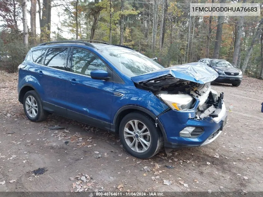 2017 Ford Escape Se VIN: 1FMCU0GD0HUA76683 Lot: 40764611