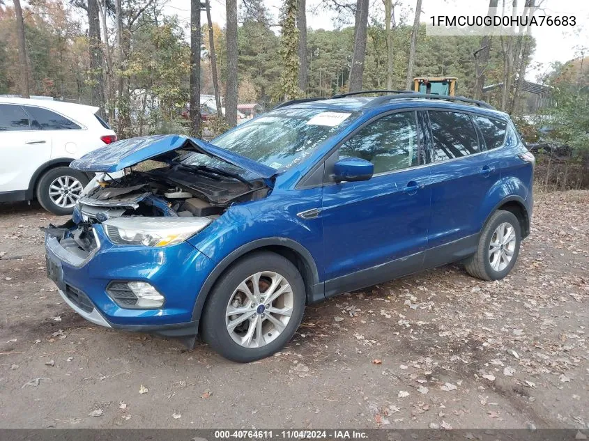 2017 Ford Escape Se VIN: 1FMCU0GD0HUA76683 Lot: 40764611