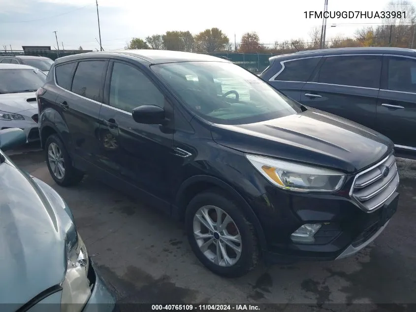 1FMCU9GD7HUA33981 2017 Ford Escape Se