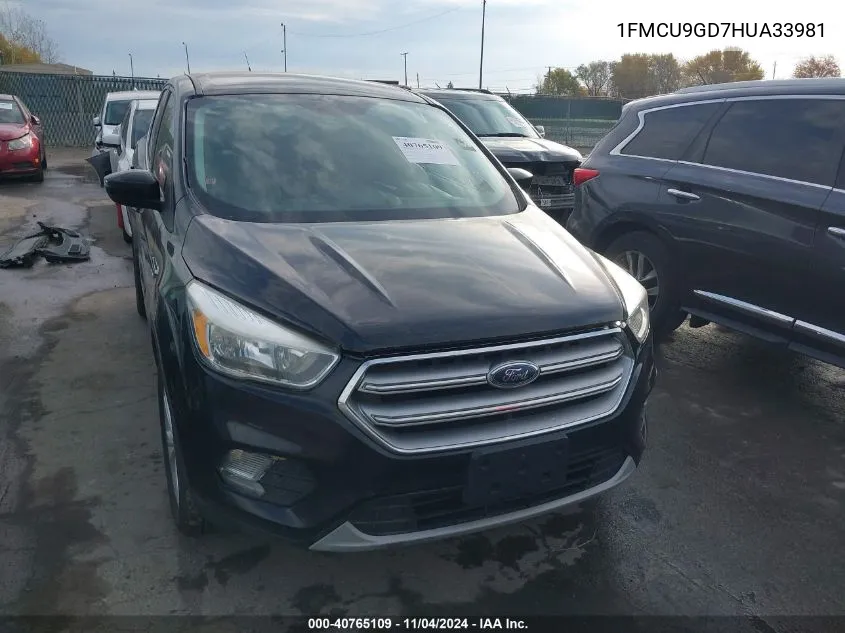 1FMCU9GD7HUA33981 2017 Ford Escape Se