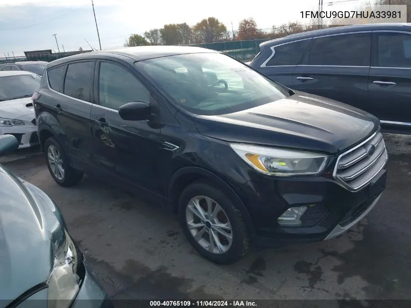 1FMCU9GD7HUA33981 2017 Ford Escape Se