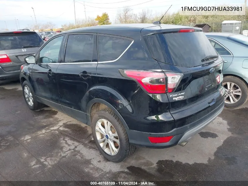 1FMCU9GD7HUA33981 2017 Ford Escape Se