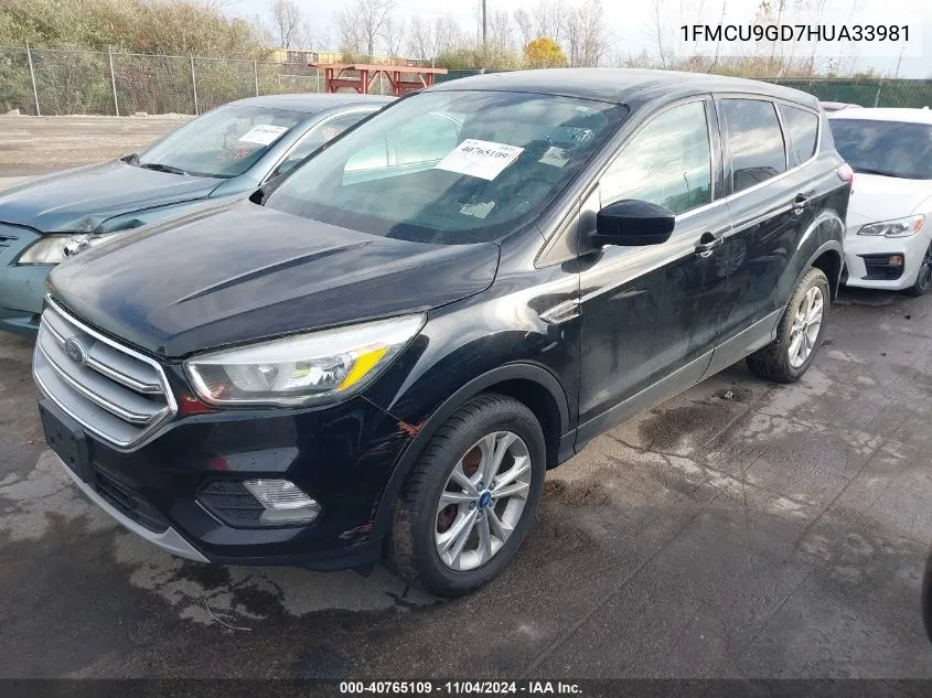 1FMCU9GD7HUA33981 2017 Ford Escape Se