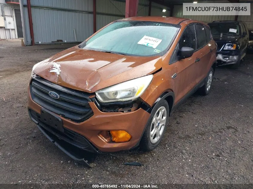 1FMCU0F73HUB74845 2017 Ford Escape S