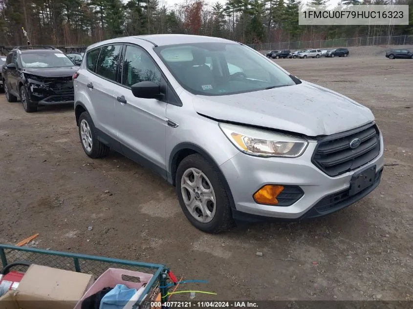 2017 Ford Escape S VIN: 1FMCU0F79HUC16323 Lot: 40772121