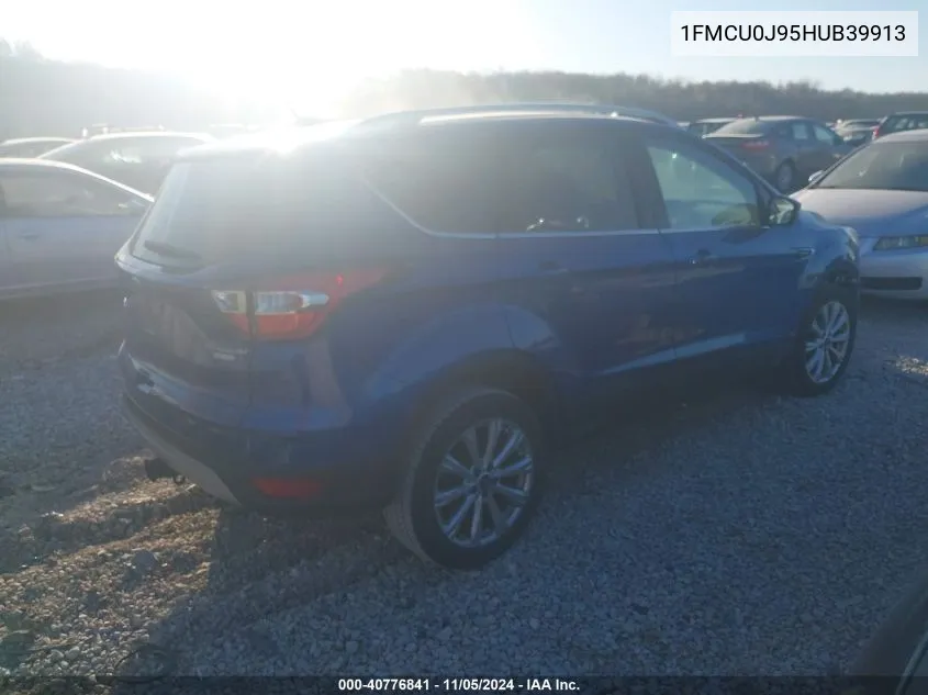 2017 Ford Escape Titanium VIN: 1FMCU0J95HUB39913 Lot: 40776841