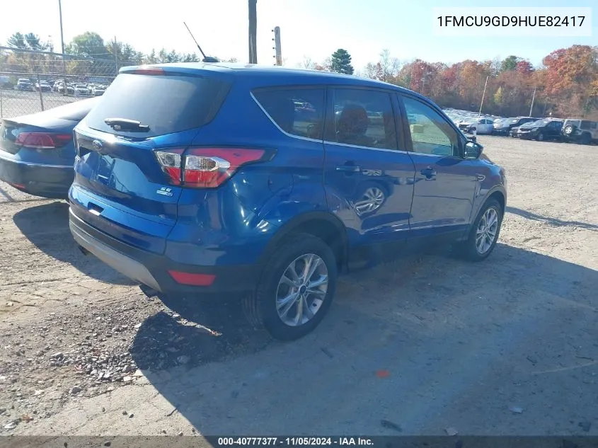 2017 Ford Escape Se VIN: 1FMCU9GD9HUE82417 Lot: 40777377