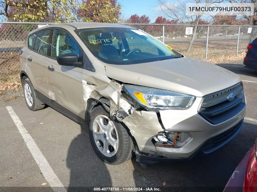 2017 Ford Escape S VIN: 1FMCU0F79HUF00373 Lot: 40778755