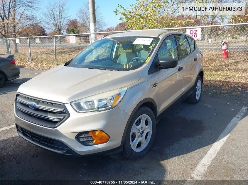 2017 Ford Escape S VIN: 1FMCU0F79HUF00373 Lot: 40778755