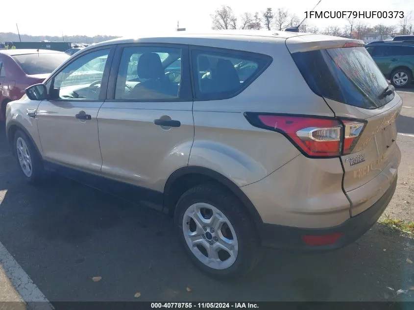 2017 Ford Escape S VIN: 1FMCU0F79HUF00373 Lot: 40778755