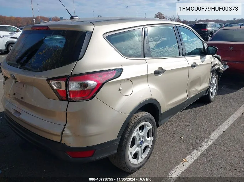 2017 Ford Escape S VIN: 1FMCU0F79HUF00373 Lot: 40778755