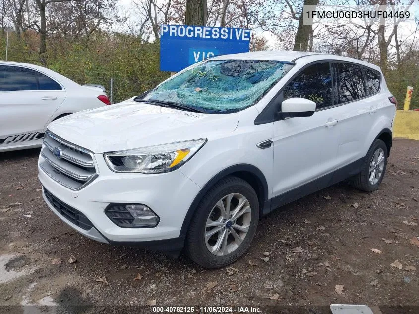 2017 Ford Escape Se VIN: 1FMCU0GD3HUF04469 Lot: 40782125