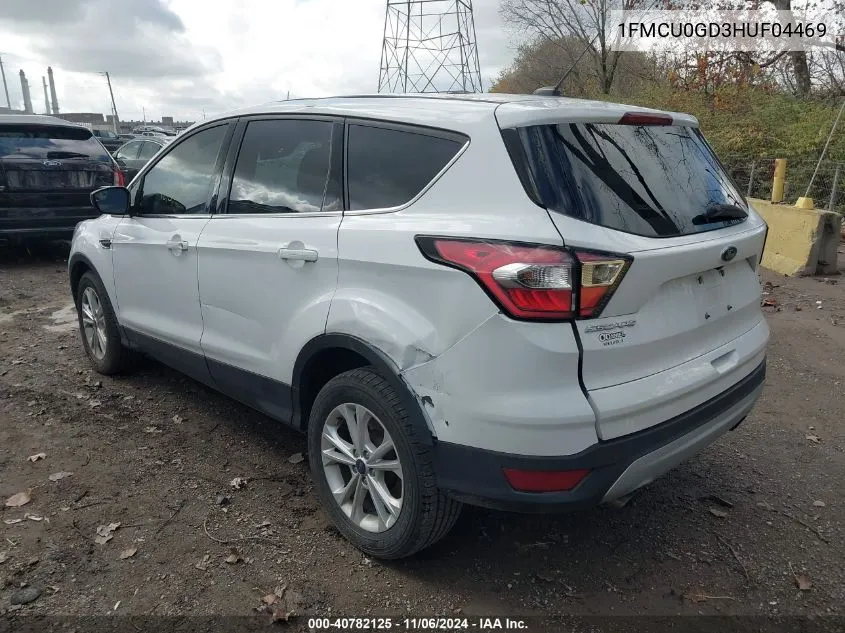 2017 Ford Escape Se VIN: 1FMCU0GD3HUF04469 Lot: 40782125