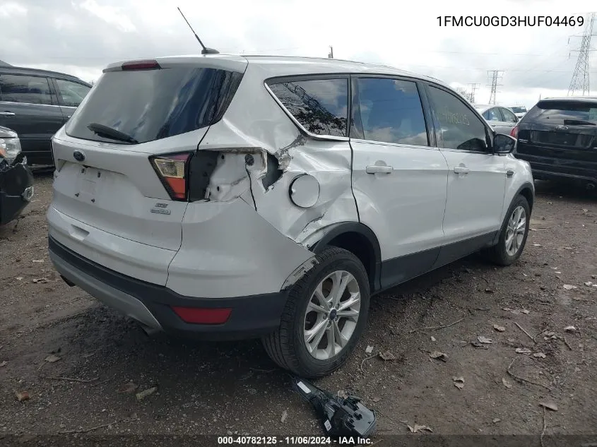 2017 Ford Escape Se VIN: 1FMCU0GD3HUF04469 Lot: 40782125