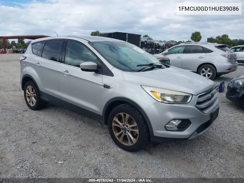 2017 Ford Escape Se VIN: 1FMCU0GD1HUE39086 Lot: 40783243