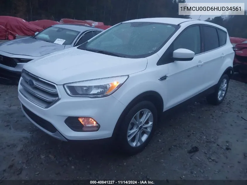 2017 Ford Escape Se VIN: 1FMCU0GD6HUD34561 Lot: 40841227