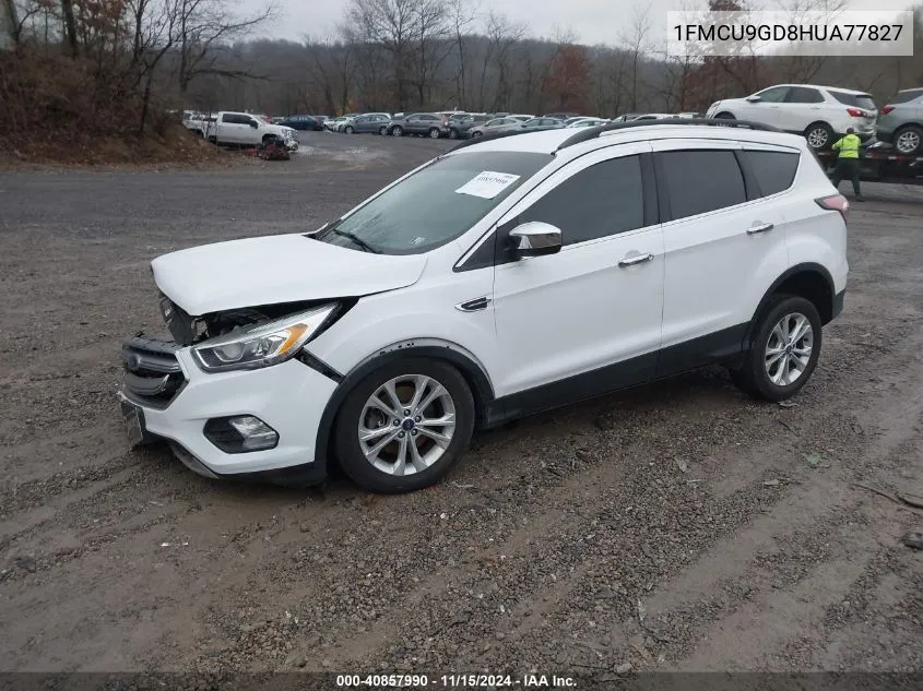 2017 Ford Escape Se VIN: 1FMCU9GD8HUA77827 Lot: 40857990