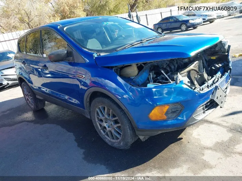 2017 Ford Escape S VIN: 1FMCU0F7XHUA60809 Lot: 40860080