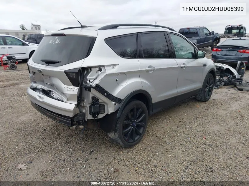 2017 Ford Escape Titanium VIN: 1FMCU0JD2HUD08399 Lot: 40872728