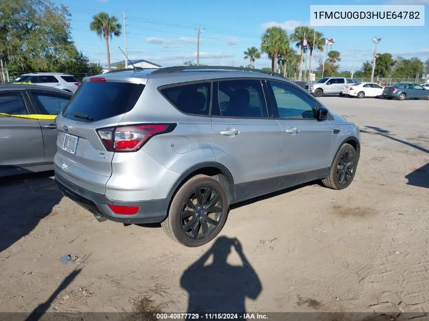 2017 Ford Escape Se VIN: 1FMCU0GD3HUE64782 Lot: 40877729