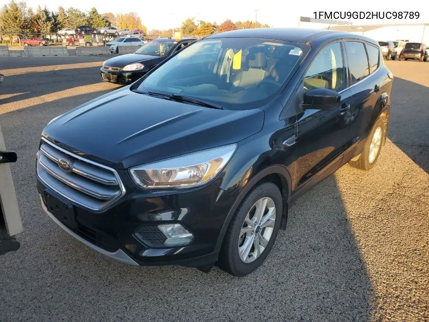 2017 Ford Escape Se VIN: 1FMCU9GD2HUC98789 Lot: 40886051