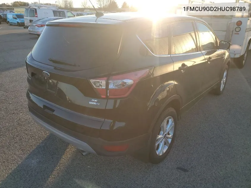 2017 Ford Escape Se VIN: 1FMCU9GD2HUC98789 Lot: 40886051