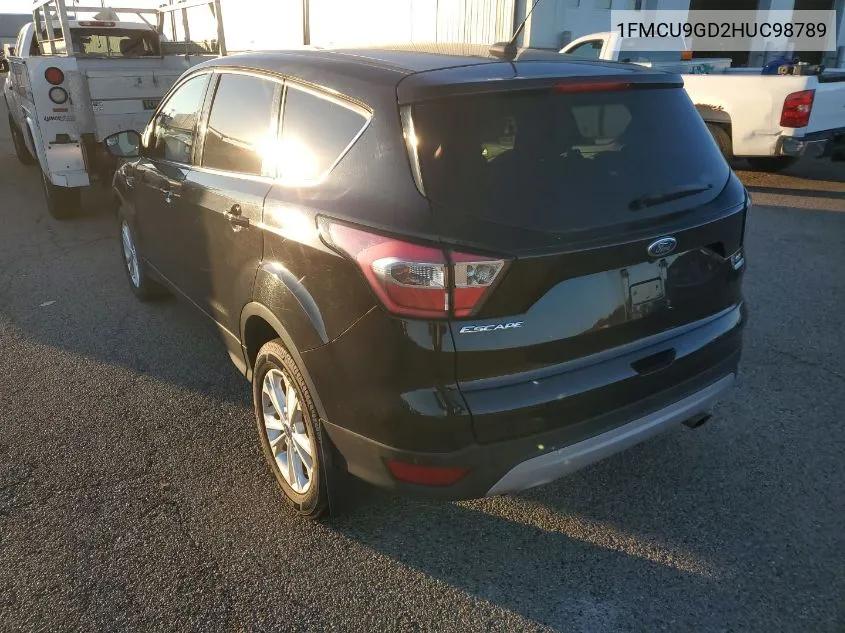 2017 Ford Escape Se VIN: 1FMCU9GD2HUC98789 Lot: 40886051