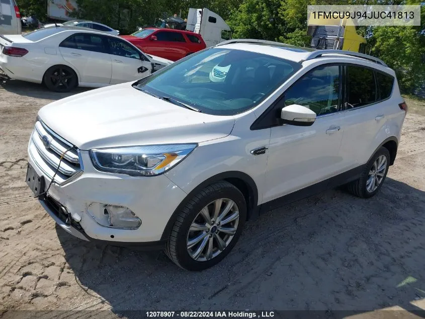 1FMCU9J94JUC41813 2018 Ford Escape Titanium