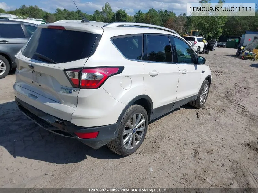 2018 Ford Escape Titanium VIN: 1FMCU9J94JUC41813 Lot: 12078907