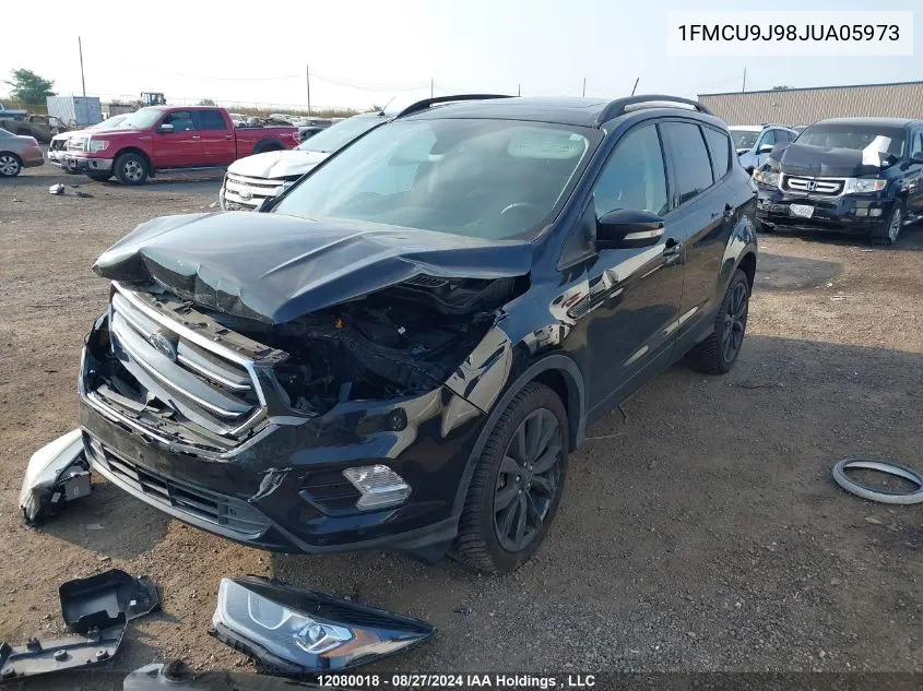 2018 Ford Escape Titanium VIN: 1FMCU9J98JUA05973 Lot: 12080018