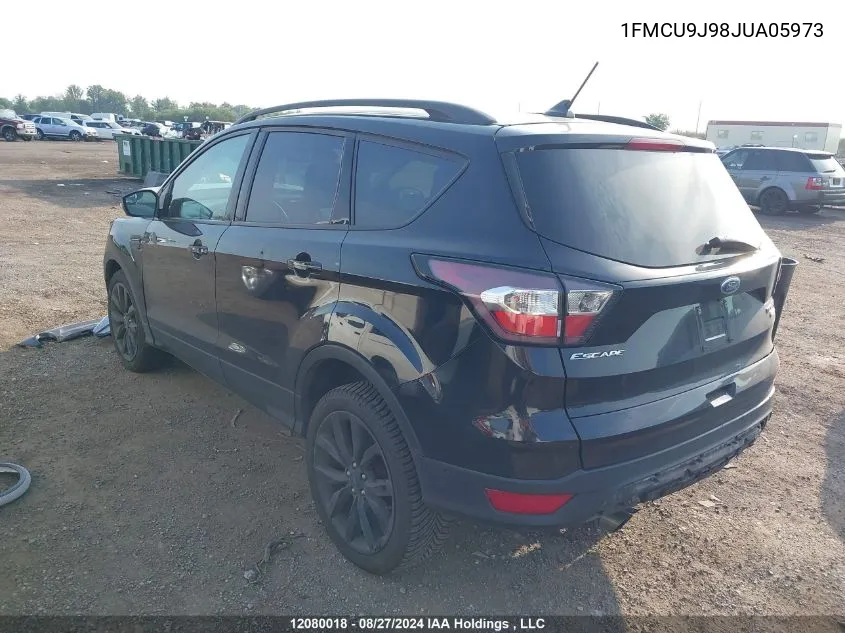 2018 Ford Escape Titanium VIN: 1FMCU9J98JUA05973 Lot: 12080018