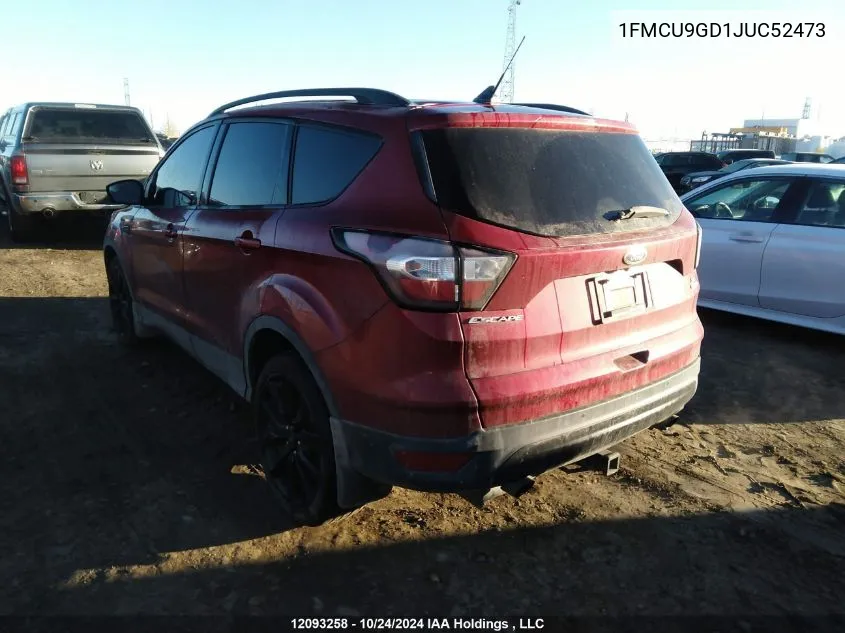 2018 Ford Escape Se VIN: 1FMCU9GD1JUC52473 Lot: 12093258