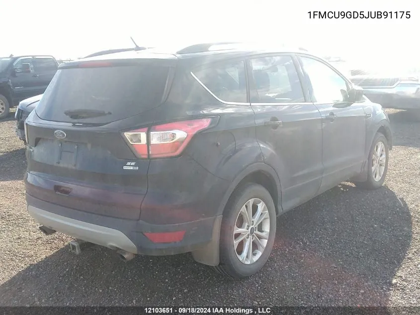 1FMCU9GD5JUB91175 2018 Ford Escape Se