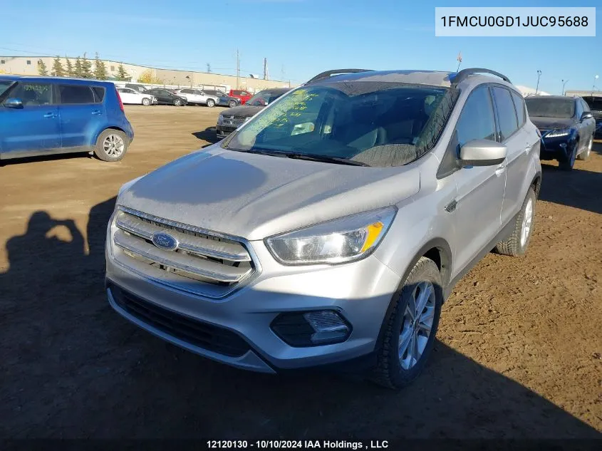 2018 Ford Escape Se VIN: 1FMCU0GD1JUC95688 Lot: 12120130