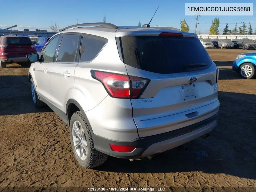 2018 Ford Escape Se VIN: 1FMCU0GD1JUC95688 Lot: 12120130