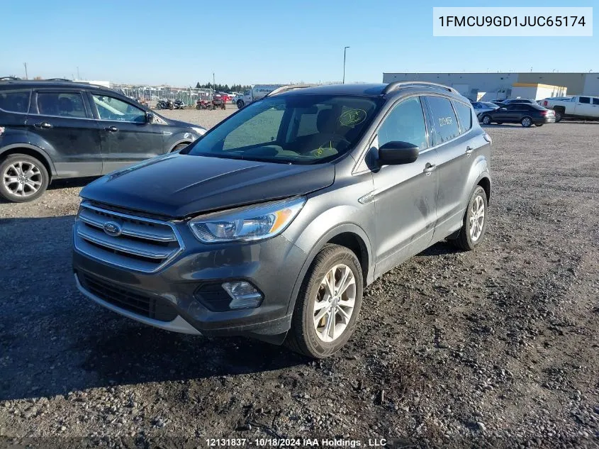 2018 Ford Escape Se VIN: 1FMCU9GD1JUC65174 Lot: 12131837