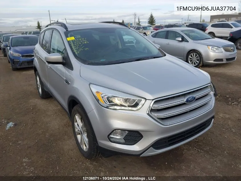 2018 Ford Escape Sel VIN: 1FMCU9HD6JUA37704 Lot: 12136071