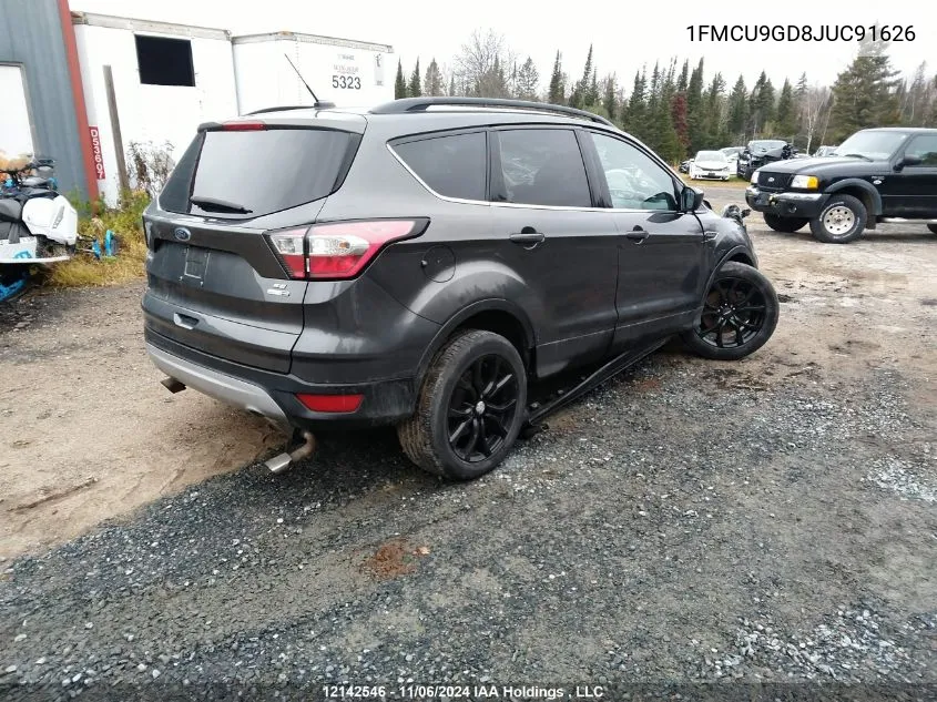 2018 Ford Escape Se VIN: 1FMCU9GD8JUC91626 Lot: 12142546