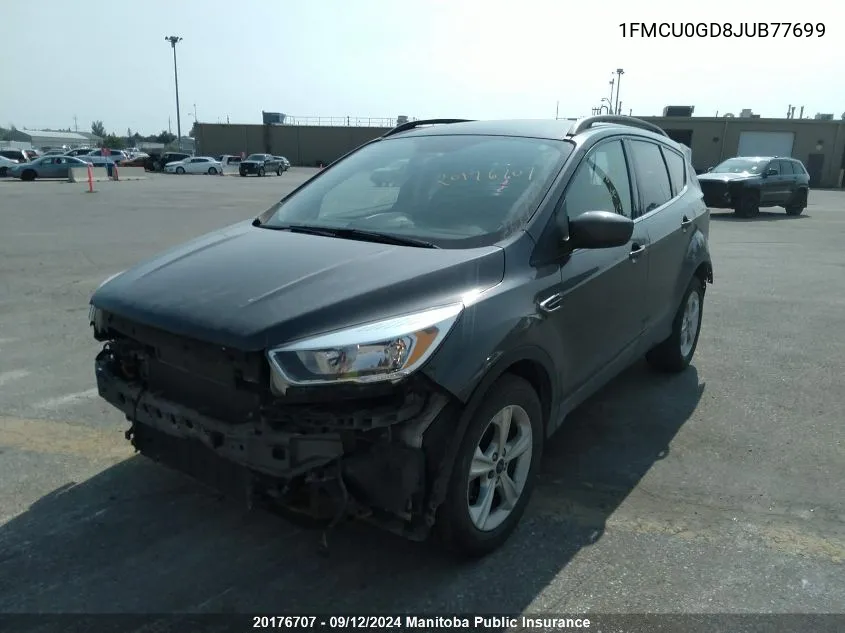 1FMCU0GD8JUB77699 2018 Ford Escape Se