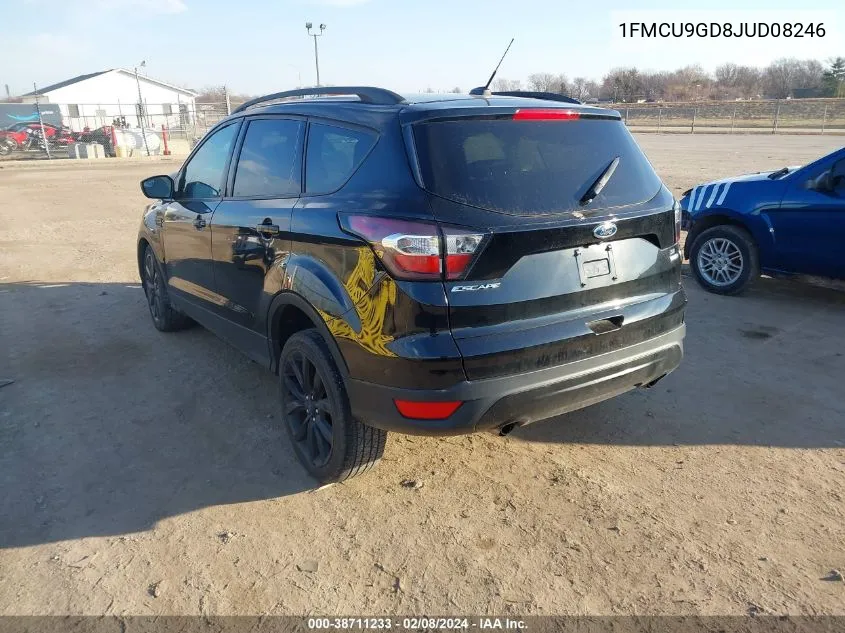 2018 Ford Escape Se VIN: 1FMCU9GD8JUD08246 Lot: 38711233